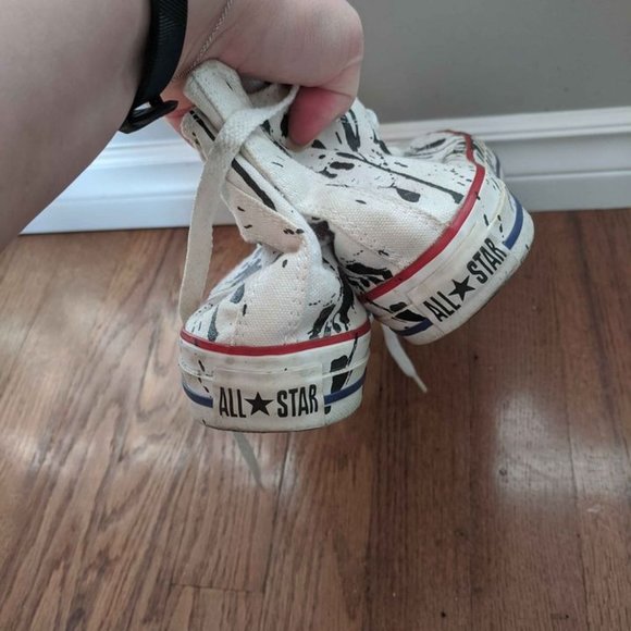 Paint Splatter Converse High Tops - Picture 3 of 4